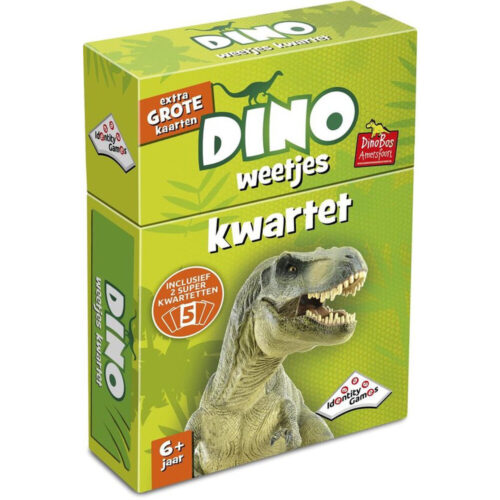 Dino Weetjes kwartet - Kaartspel - Boordevol leuke feitjes over dino’s