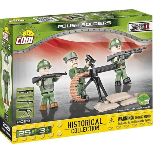 Cobi 25 Pcs Small Army /2029/ 3 Figurines With Accessories - Polish