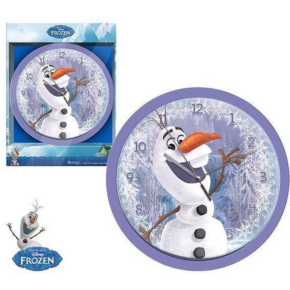 Frozen wandklok met Olaf 25centimeter