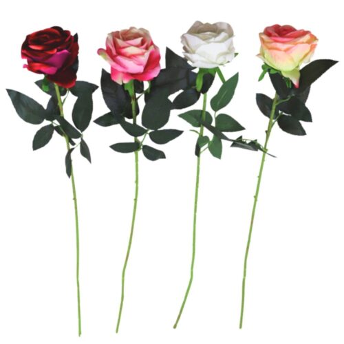 Kunst roos 76 cm Assorti (assortiment ā willekeurige uitvoering)