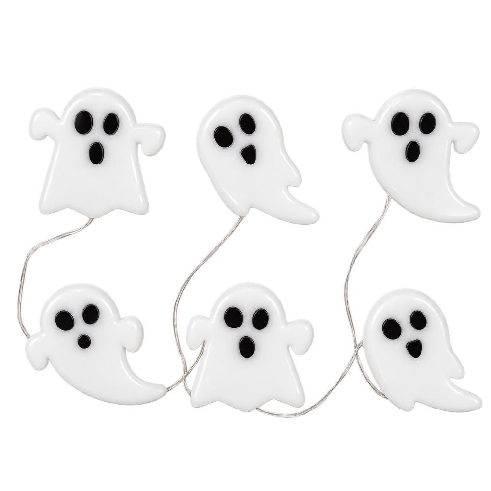 Halloween raamdecoratie met licht - set van 6 - Afbeelding 3