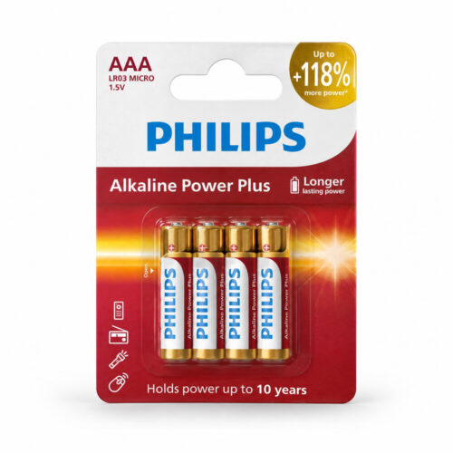 Batterijen Philips AAA 4 Stuks