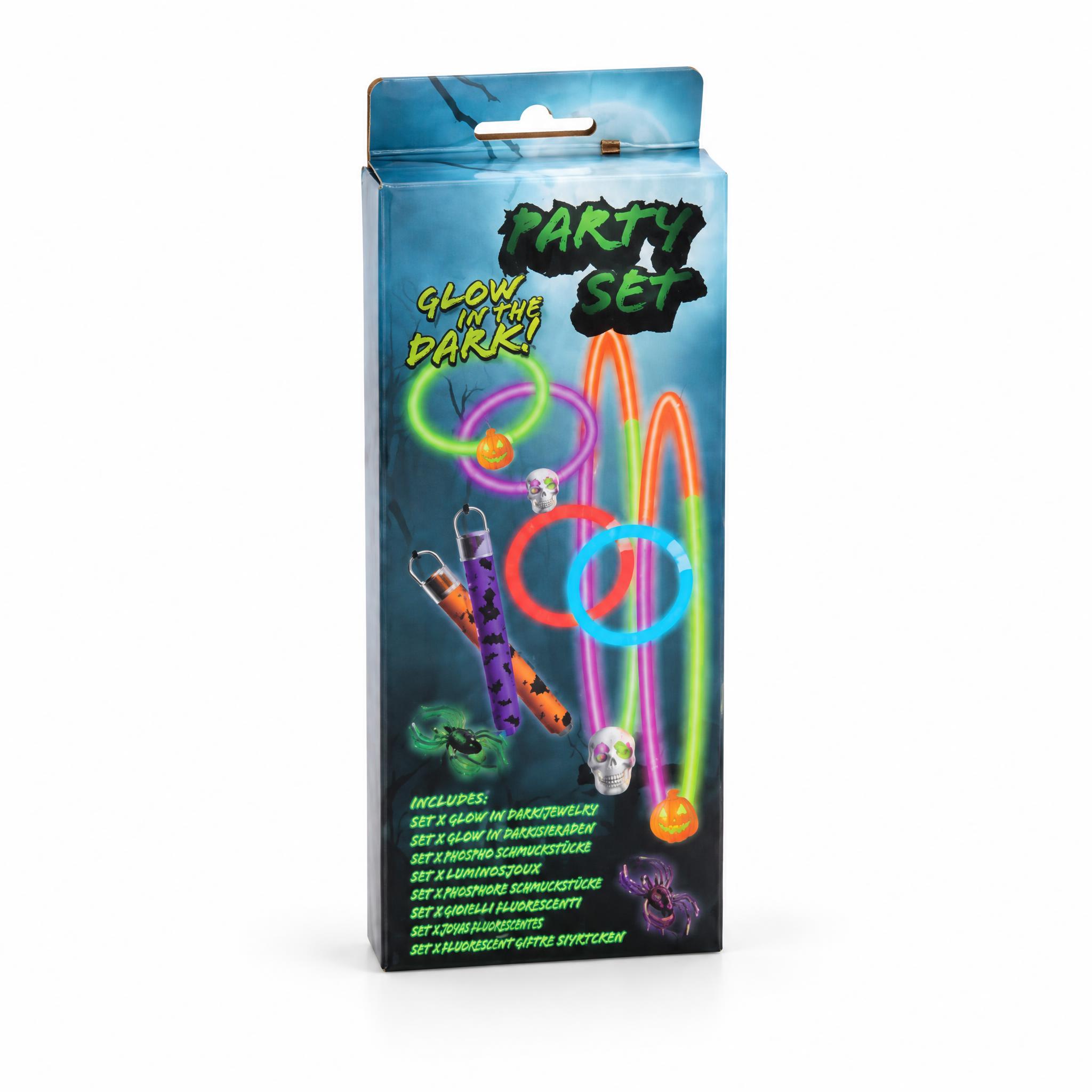 Glow in the dark Halloween party pack - 10 sieraden