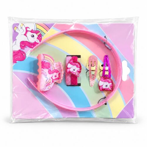 Kids Licensing Haaraccessoires Unicorn Pvc/staal Roze 6-delig