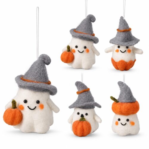 Spookje hangdecoratie vilt 13 cm